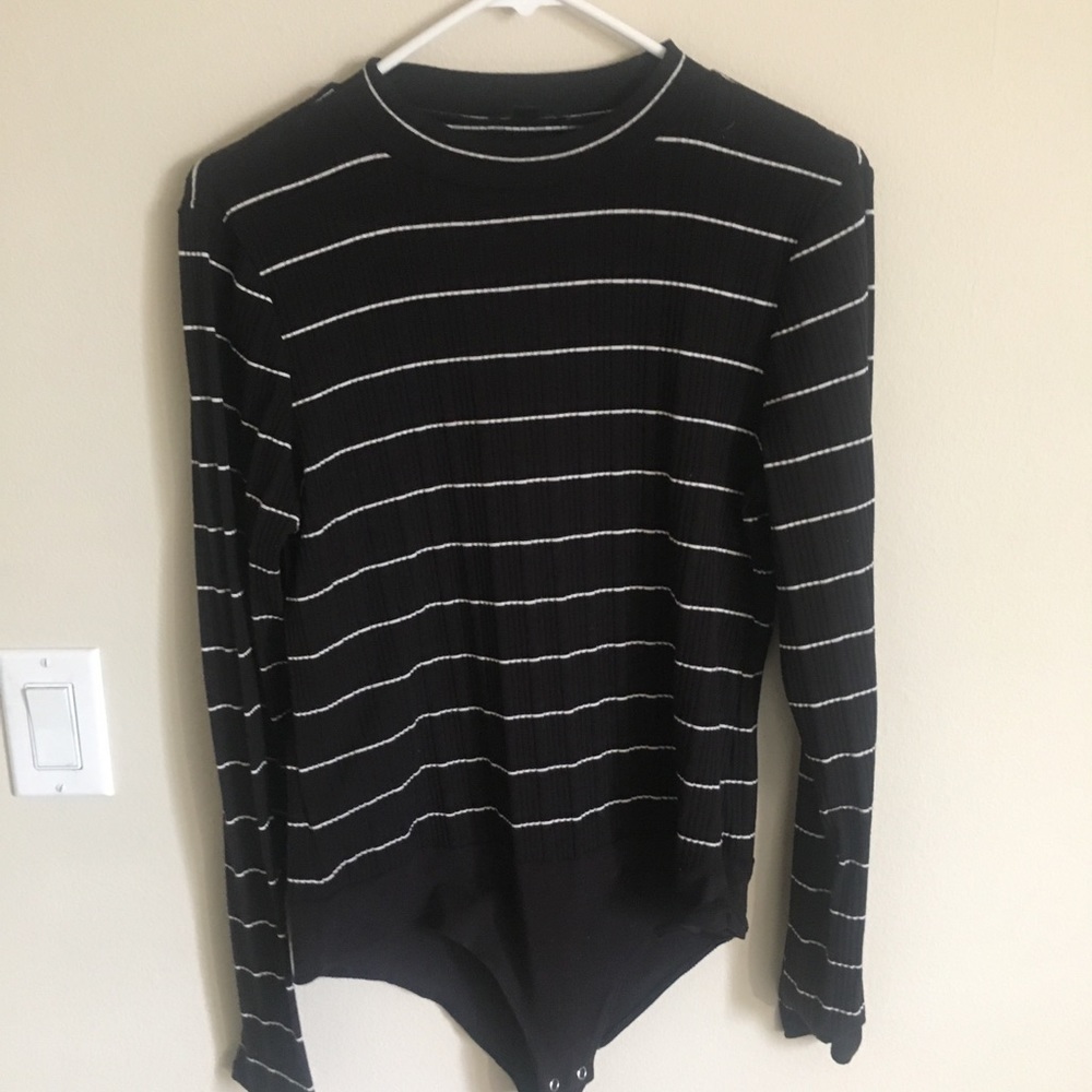 Jcrew striped bodysuit